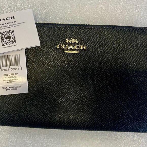 Coach Corner Zip Wristlet
